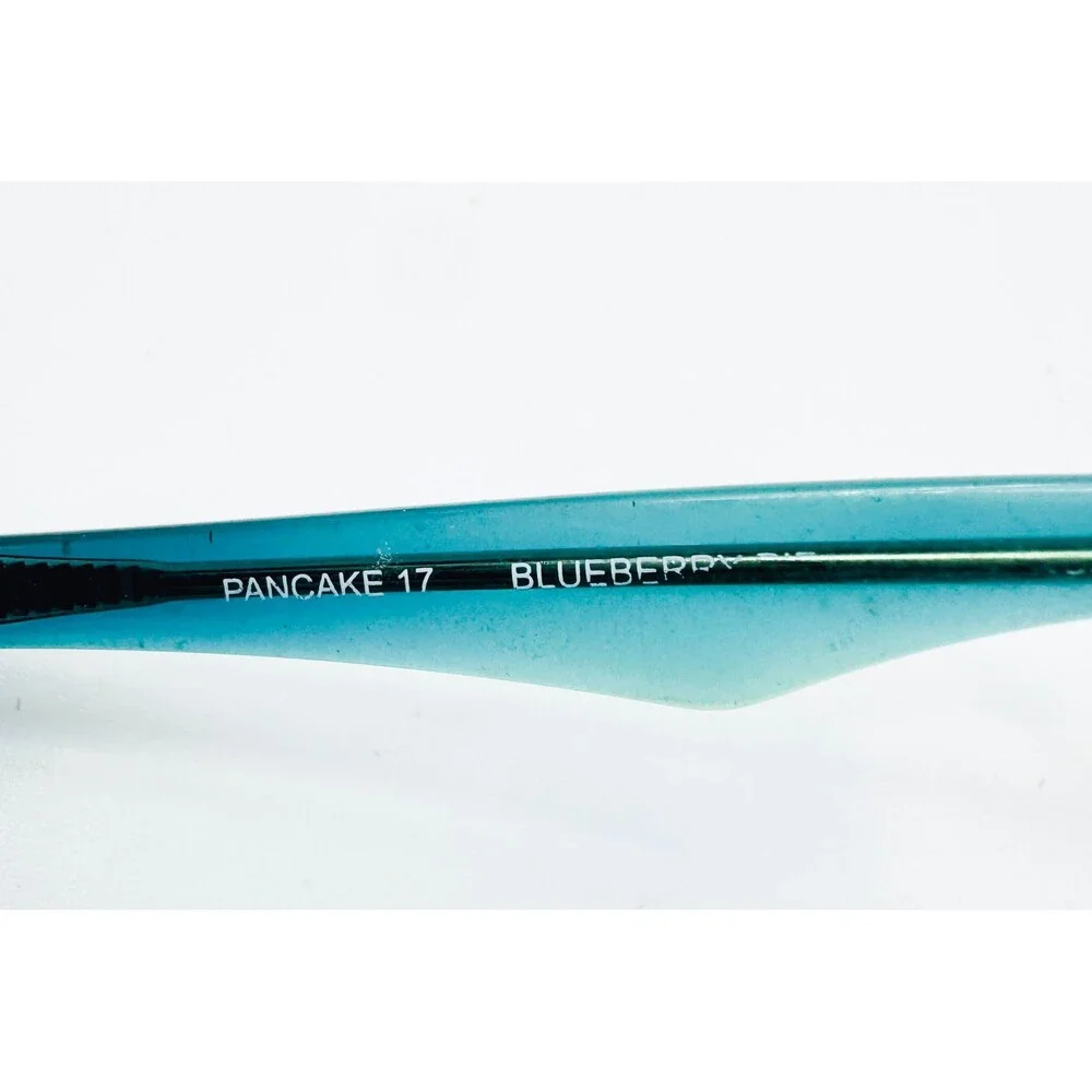 Pancake 17 Eyeglasses Women Blue Brown Cat Eye Frames Blueberry Pie 53-15